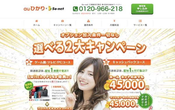 S&Nパートナー-auひかり